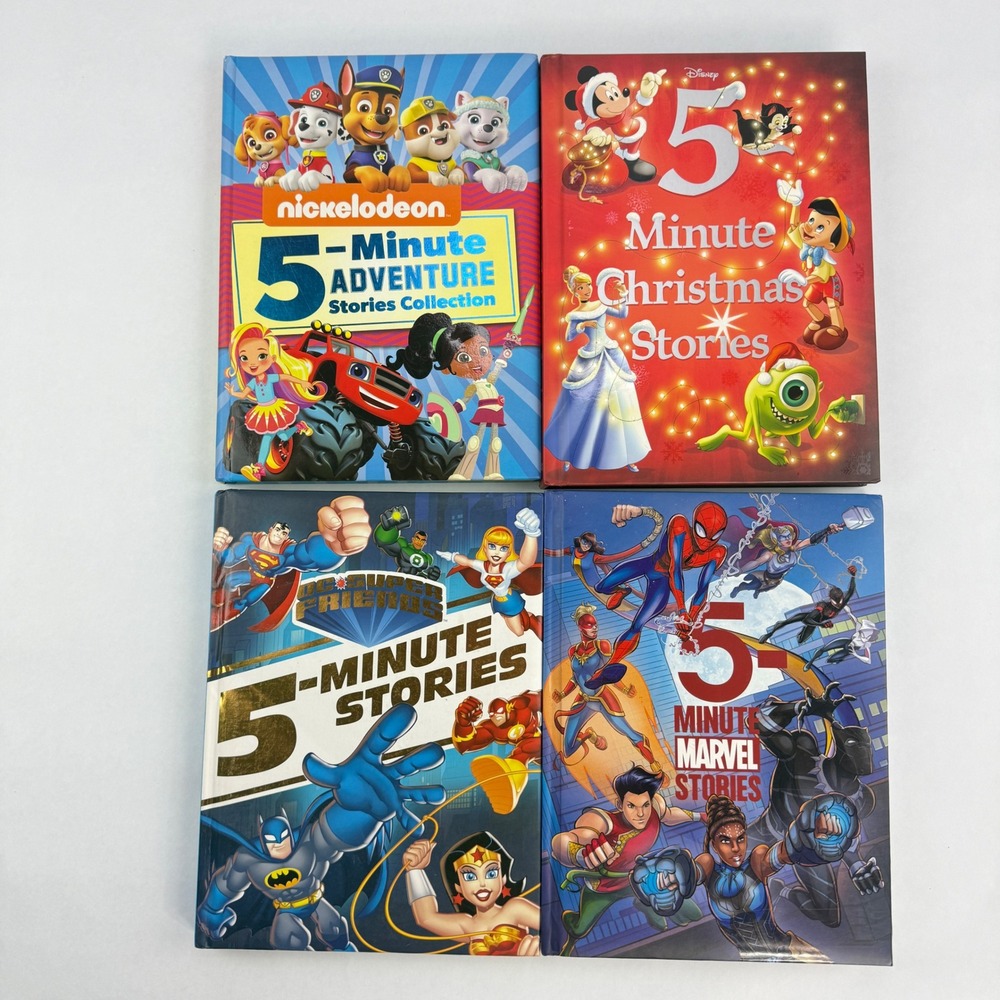5 Minute Stories Book Bundle Marvel DC Super Friend Nickelodeon Disney Christmas
